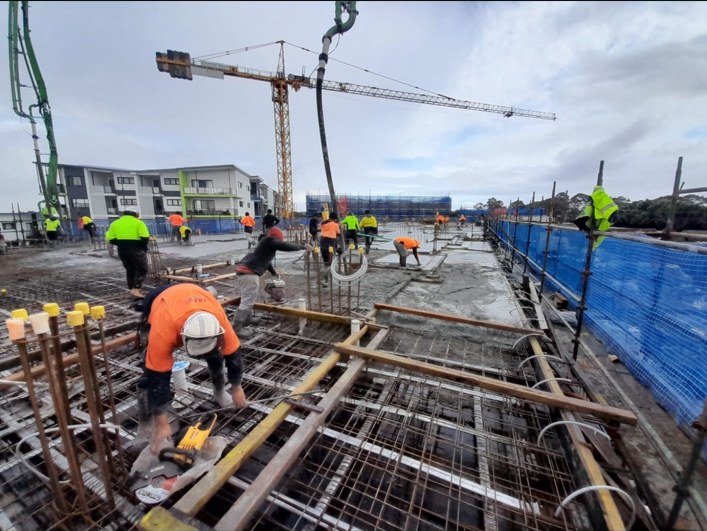 Concrete pour project