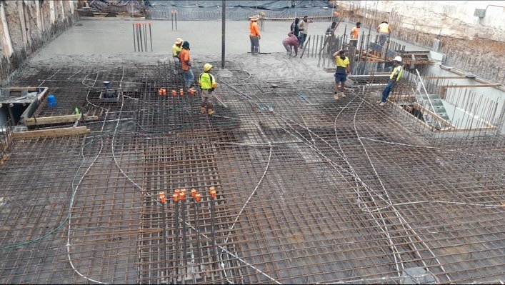 Reinforced concrete slab
